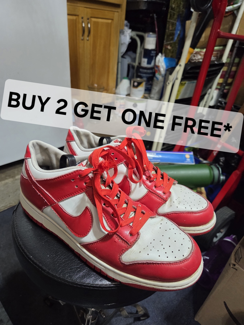 BUY 2 GET ONE FREE* Nike Dunk Low SP St John University Red Sneakers Size 11m
